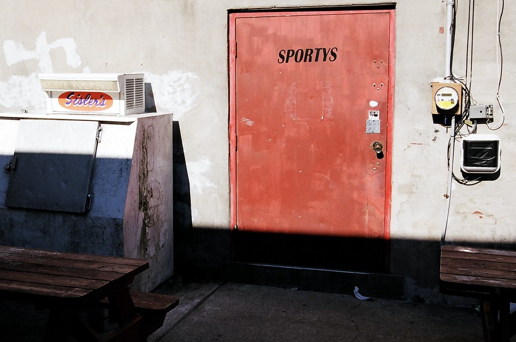 Smoker’s Zone Small town bar. Designated smoking area out … Roger