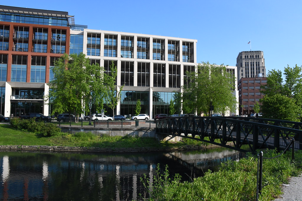 Bridge over Arcadia Creek, downtown Kalamazoo, MI Todd Jacobson Flickr