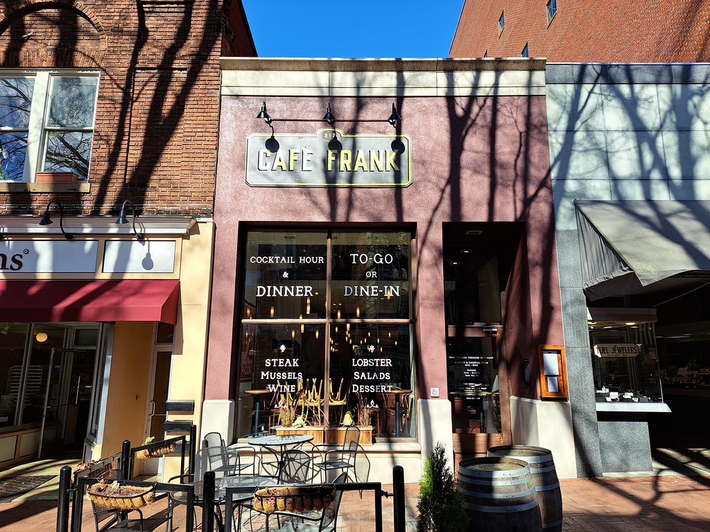 Frank's Cafe, Charlottesville Main Street pedestrian mall Flickr