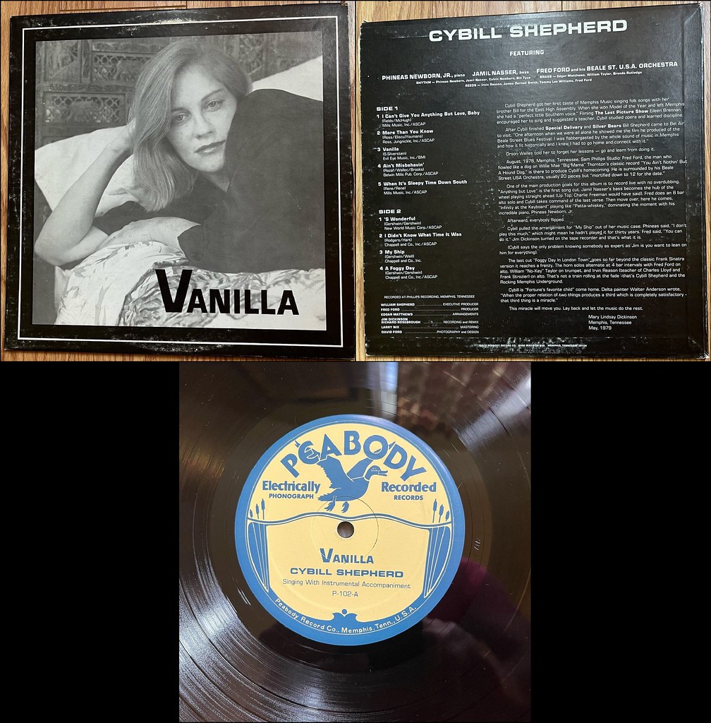 1979 Cybill Shepherd album Vanilla, Peabody Record Co., Me… Flickr