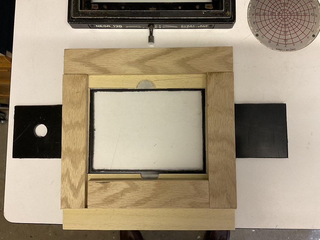 Home made negative holder to allow glass half plate negati… Flickr