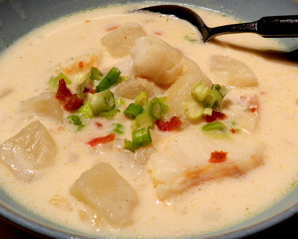 Fish Chowder. homemade. strippedcats Flickr