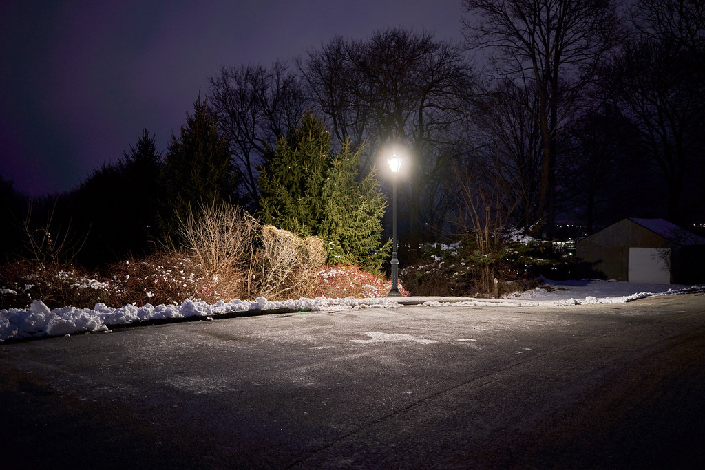 Streetlight and parking lot On Monument Circle near the Be… Flickr