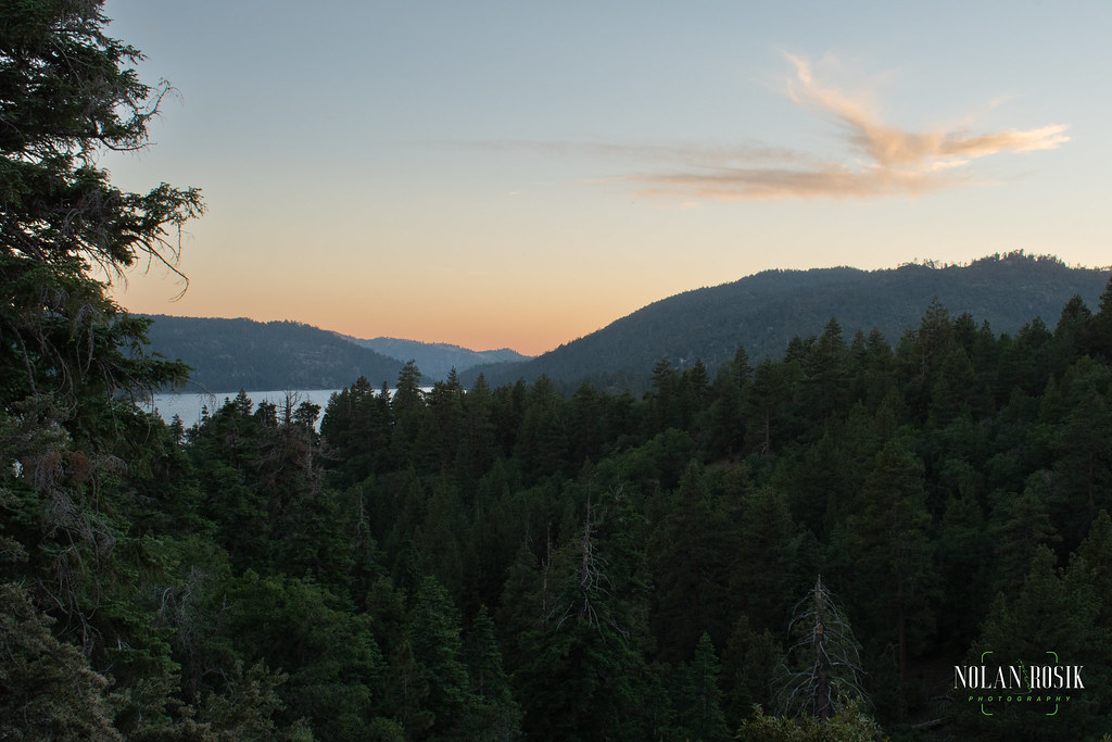 Big Bear Lake Sunset Big bear lake in the distance with a … Flickr