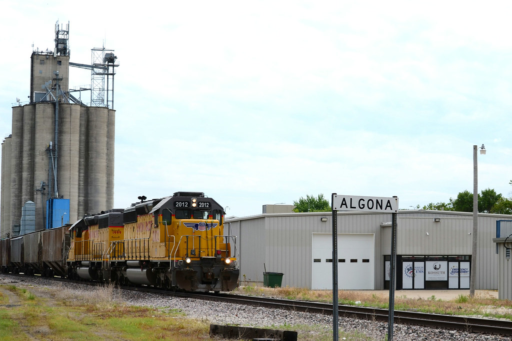 Algona station sign UP 2012 North Algona Iowa LTZ43 Vinny Oelkers