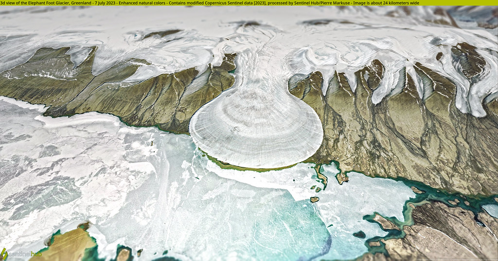 3d view of the Elephant Foot Glacier, Greenland 7 July 2… Flickr