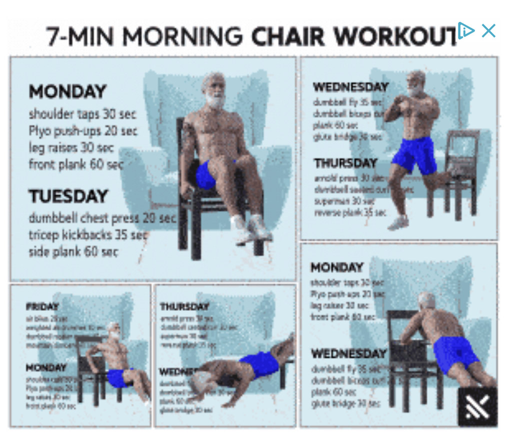 7 Minute Chair Workout Chic Bee Flickr