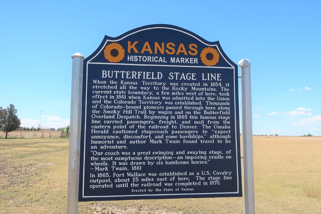 Butterfield Stage Line Historic Marker Weskan, Kansas Flickr