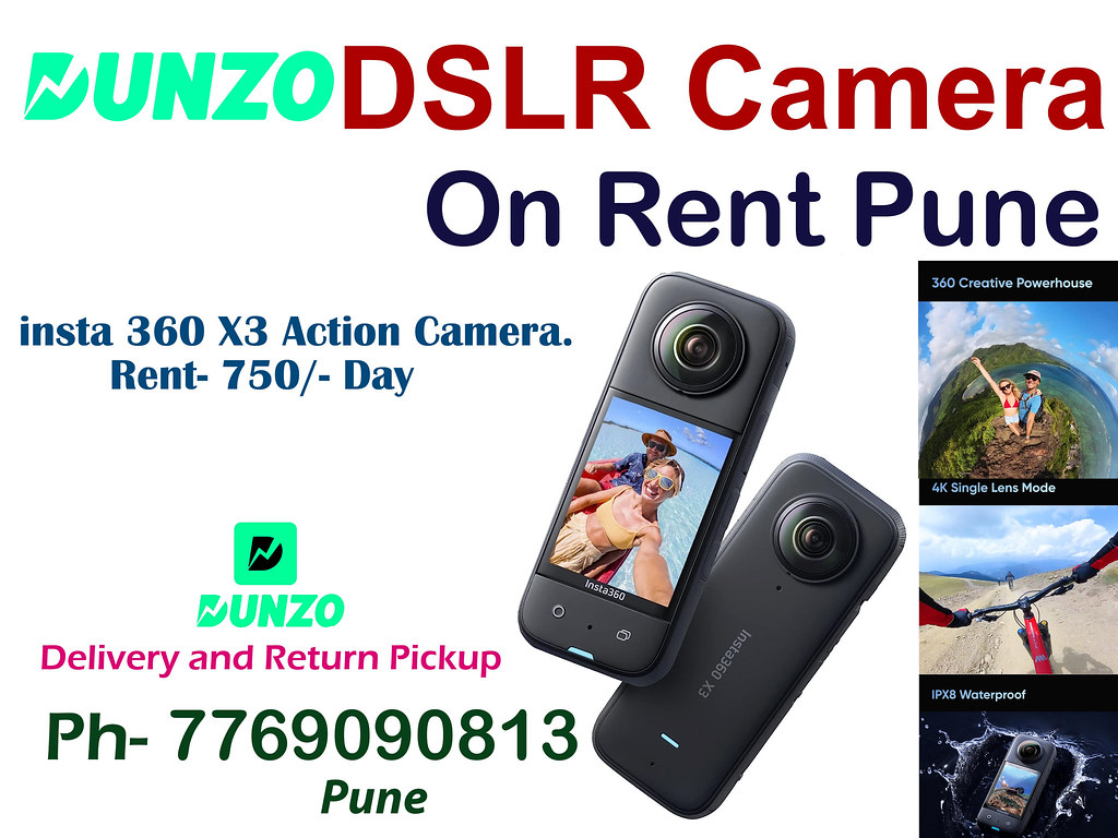 insta 360 X3 Camera On Rent Pune Action Camera Rent in Pune I Waterproof Camera on Rent Pune