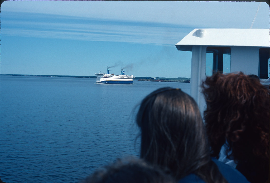 Passing another ferry as we get close to PEI Passing anoth… Flickr