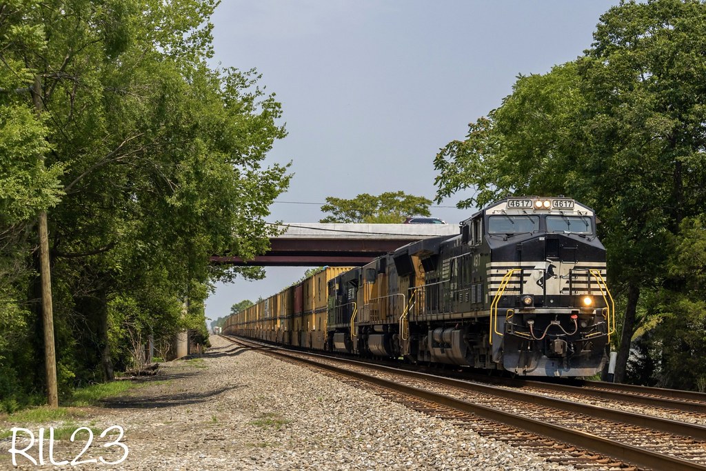 Midland Miles NS 4617 leads intermodal train NS 25A southb… Flickr