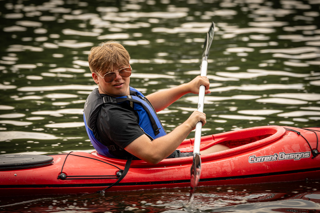 Goodrich Lake An eager scout takes to the water on West La… Flickr