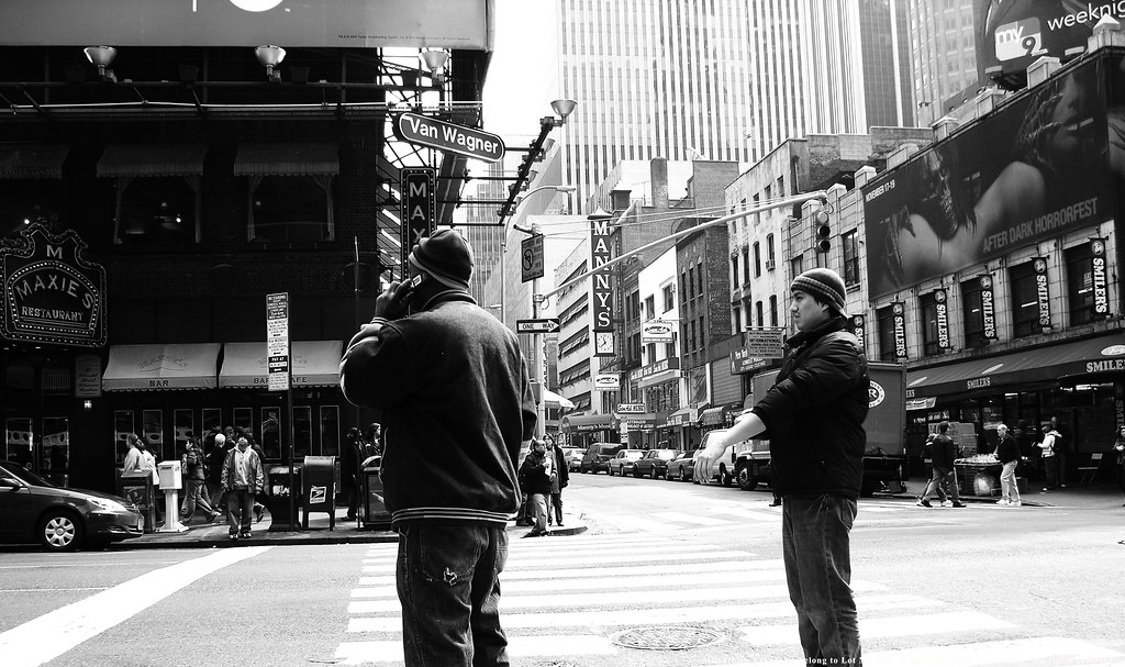 Busy and Van Wagner signs. title. Busy and Van Wagner sign… Flickr