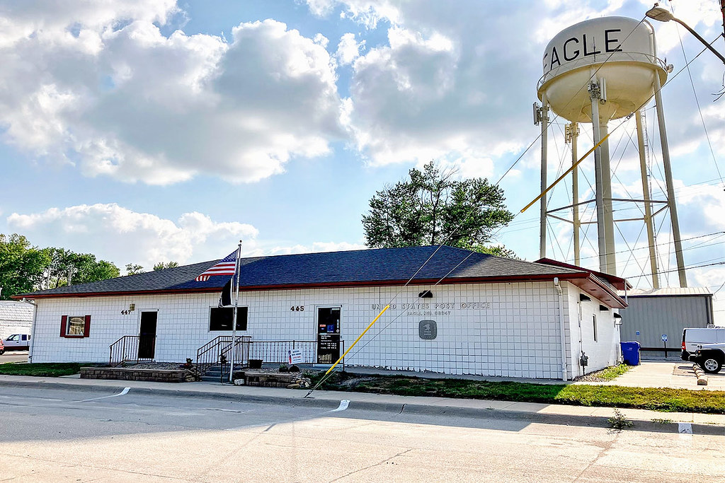 Eagle, NE post office Otoe County. Photo by E Kalish, Jun.… Flickr