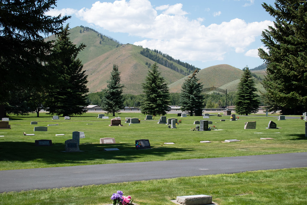 Ketchum Cemetery View from Hemingway's gravesite stevesheriw Flickr
