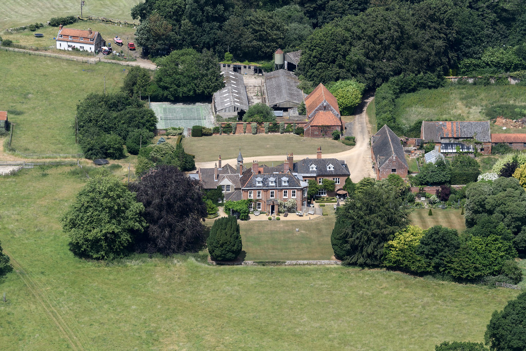 Barwick House aerial image site of a Norfolk lost villag… Flickr