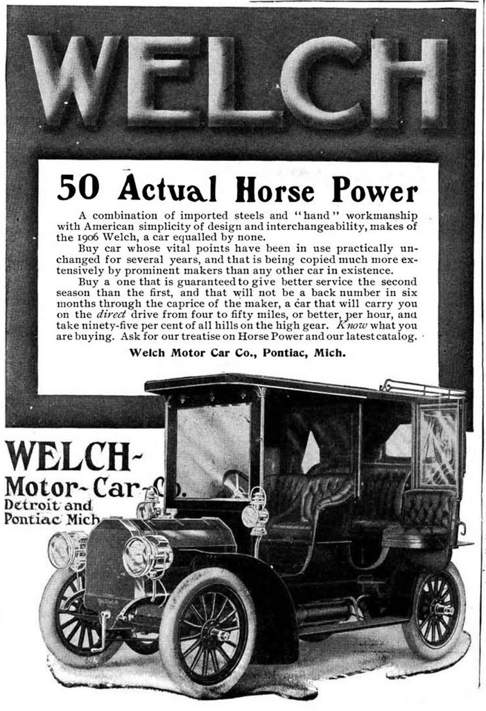 Vintage Advertisement 143 WELCH Car 1906 Johnny ElRady Flickr
