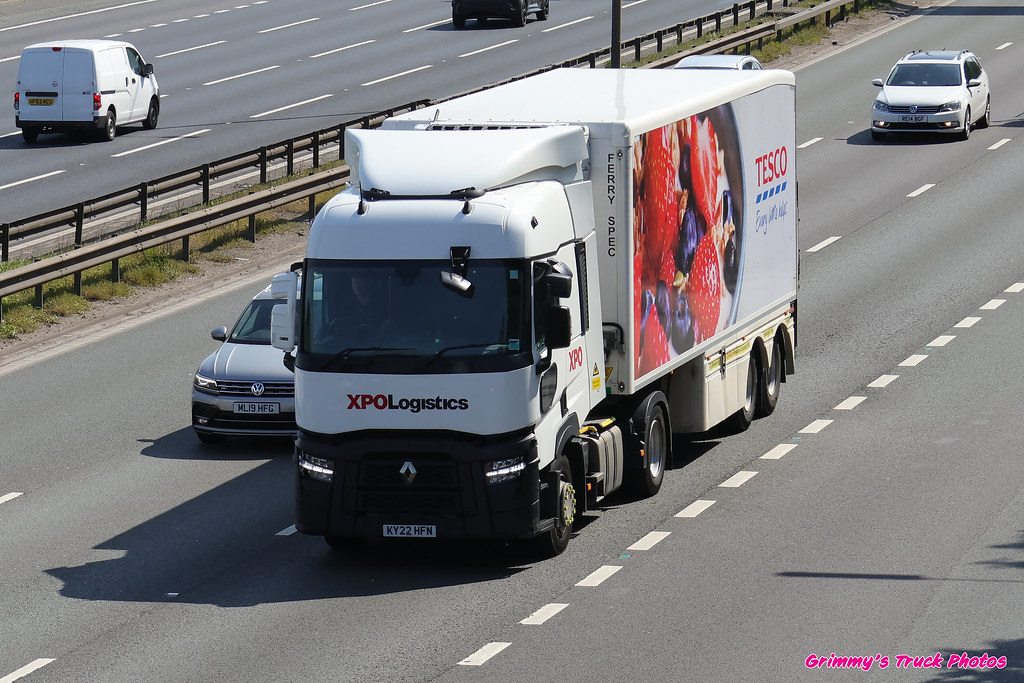 XPO Logistics Renault T KY22HFN Tesco trailer M60 Swinton Flickr
