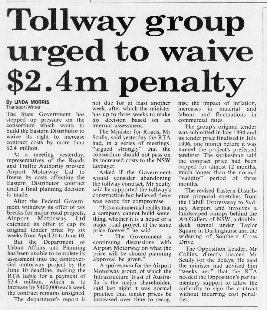 Eastern Distributor June 11 1997 SMH 7 fabianamuso Flickr