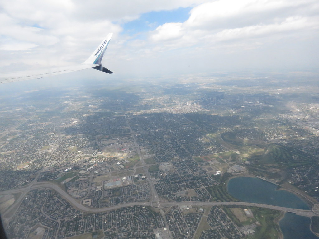 IMG_8467 On westbound Westjet plane flying over Calgary … Flickr
