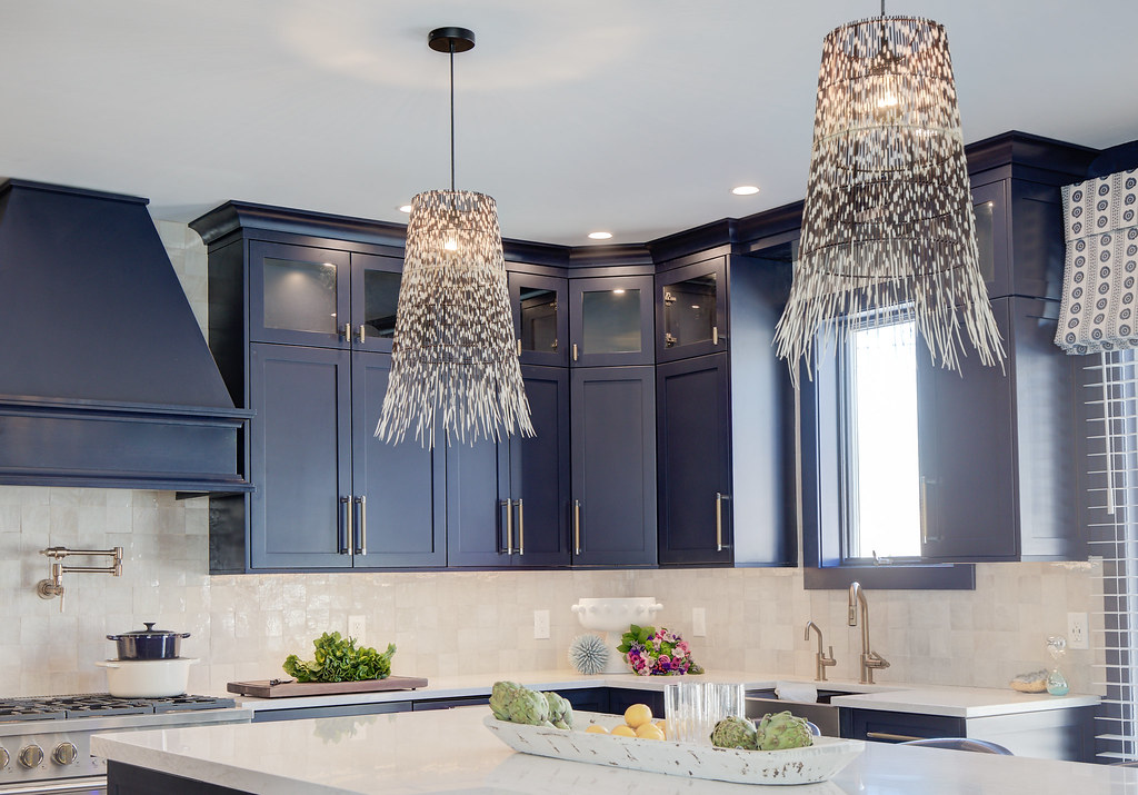 Modern Navy & Gold Kitchen Lola Tucker