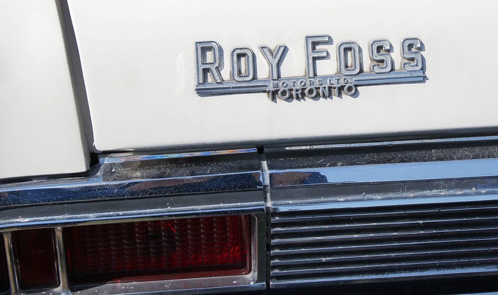 Roy Foss Motors Ltd. dealer badge Canadian Richard Spiegelman Flickr