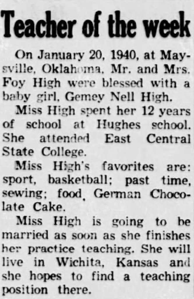 Gemey Nell Maysville News 1961 Caleb Eaton Flickr