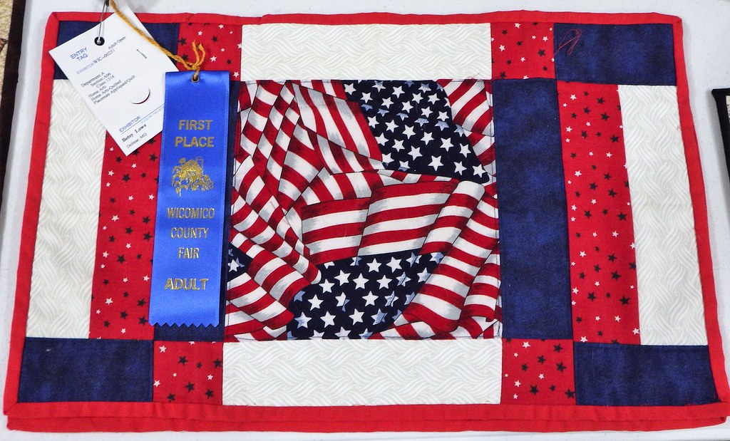 Quilting Display County Fair, Salisbury Maryland Howard