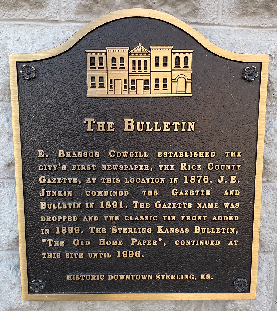 Bulletin Building Plaque (Sterling, Kansas) The Italianate… Flickr