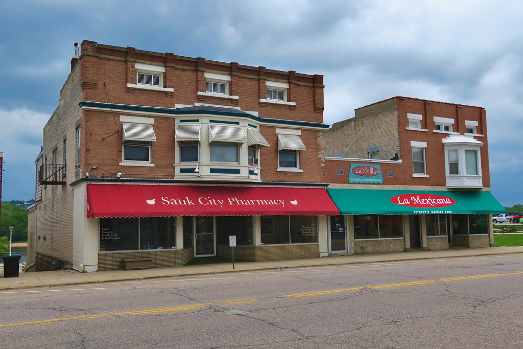 Sauk City Pharmacy and La Mexicana Restaurant, Sauk City, … Flickr