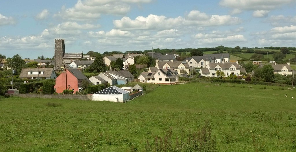 West Buckland, Devon view across the hills, of the village… Flickr