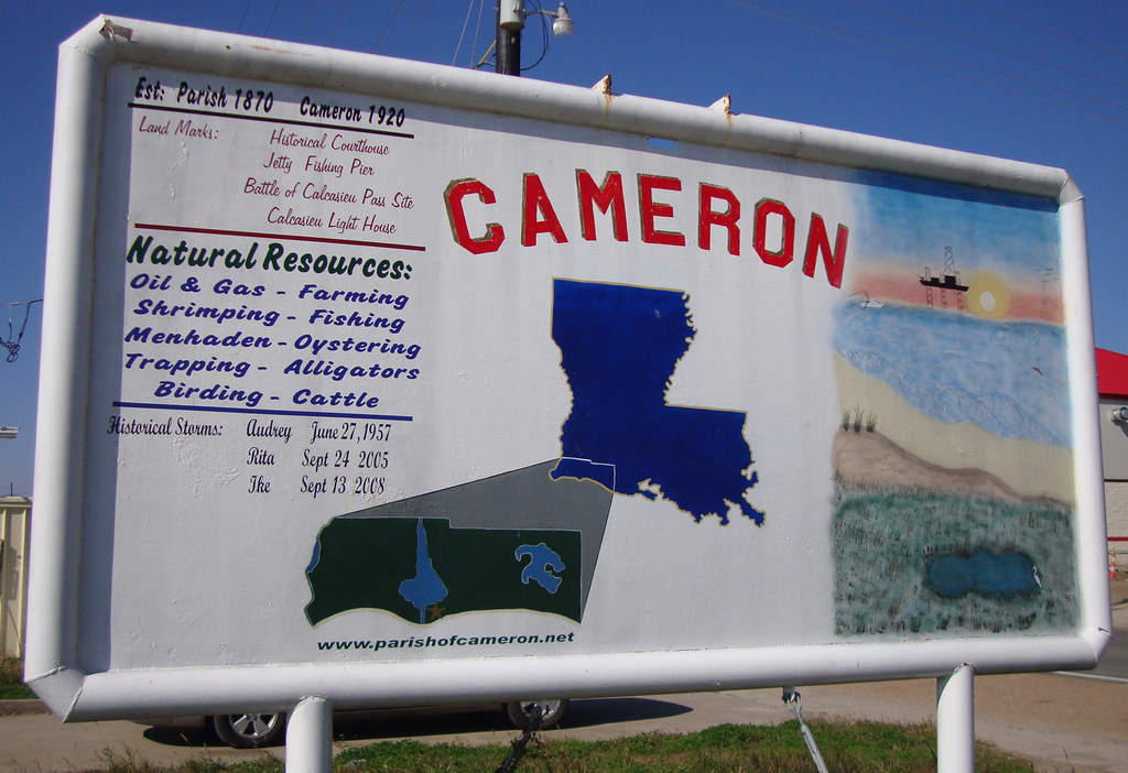 to Cameron Sign (Cameron, Louisiana) I first visit… Flickr