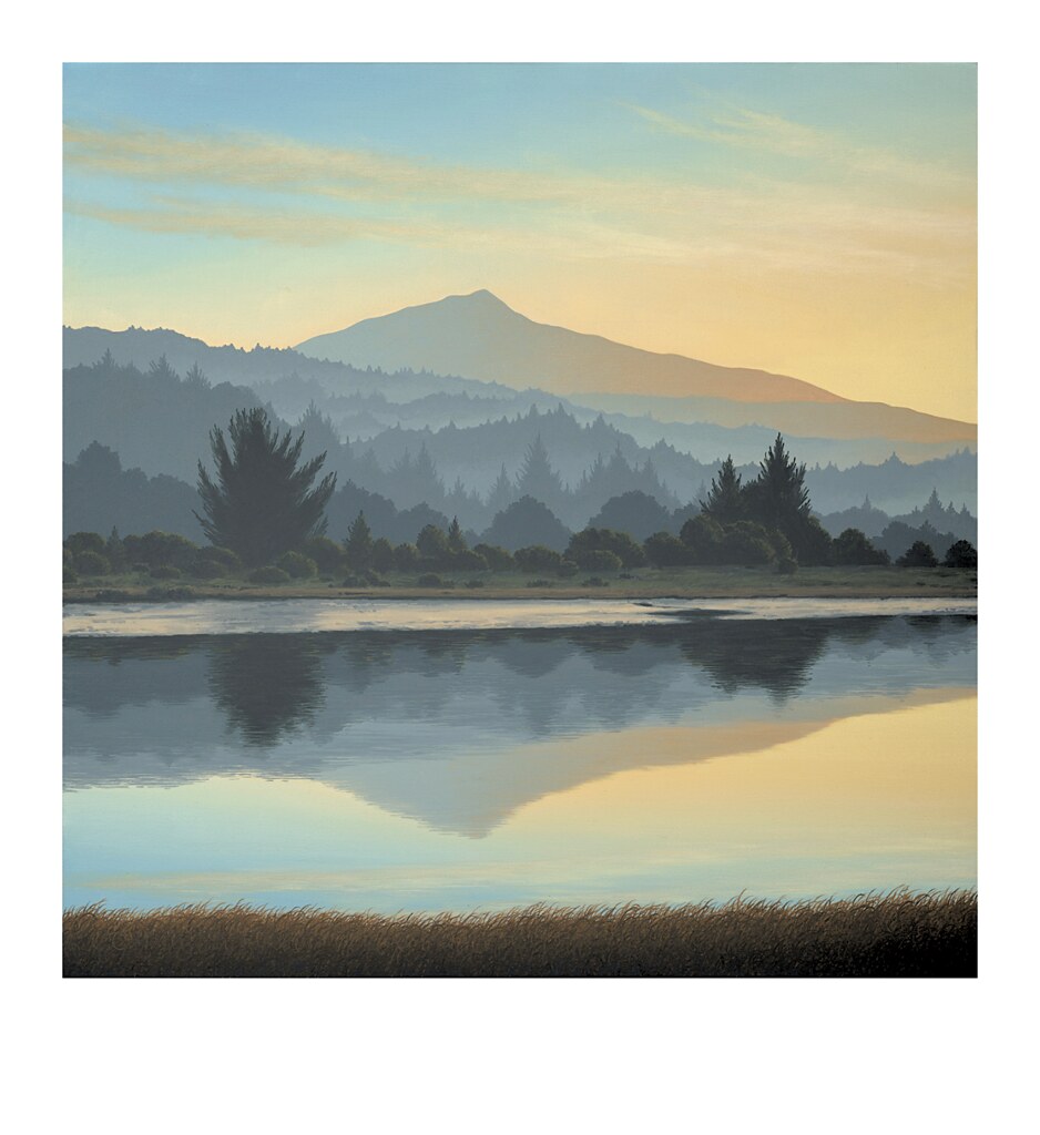 Mt Tamalpais seen from Corte Madera Creek Oil on canvas by… Flickr