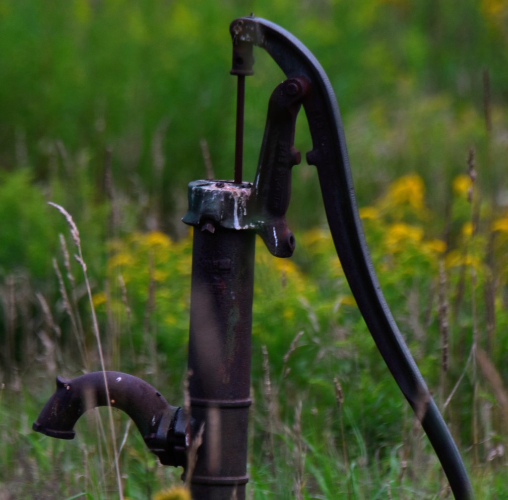 Water pump in the meadow. Ancramdale, New York State. Flickr