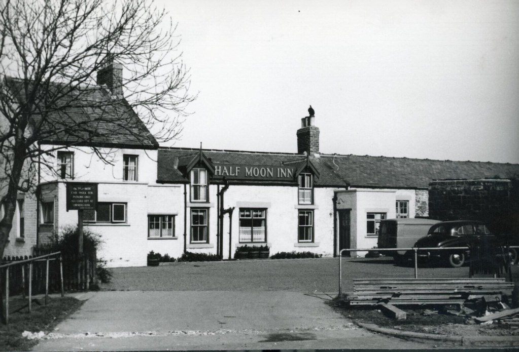 The Half Moon Inn, at Stakeford in March 1961 Billy Embleton Flickr