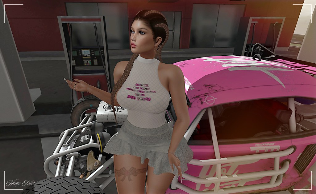 At the gas station *** fashionstyleglamour.blogspot.c… Flickr