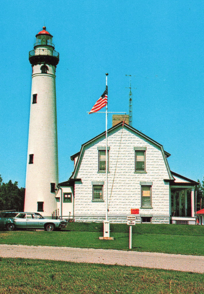 USCG Rogers City MI Lighthouse 1960s NEW Presque Isle Ligh… Flickr