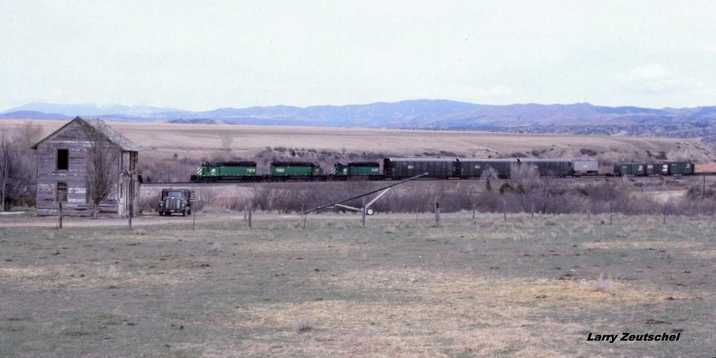 BN Clarkston, MT Before the trees took over, train 78 roll… Flickr