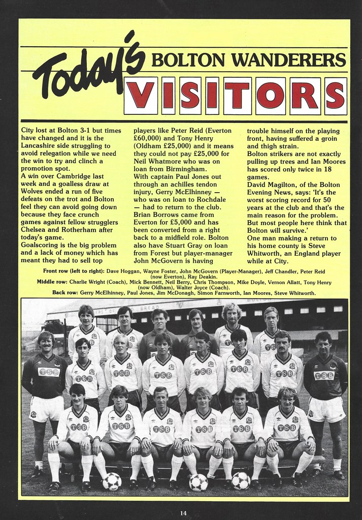 Leicester City vs Bolton Wanderers 1983 Page 14 Flickr