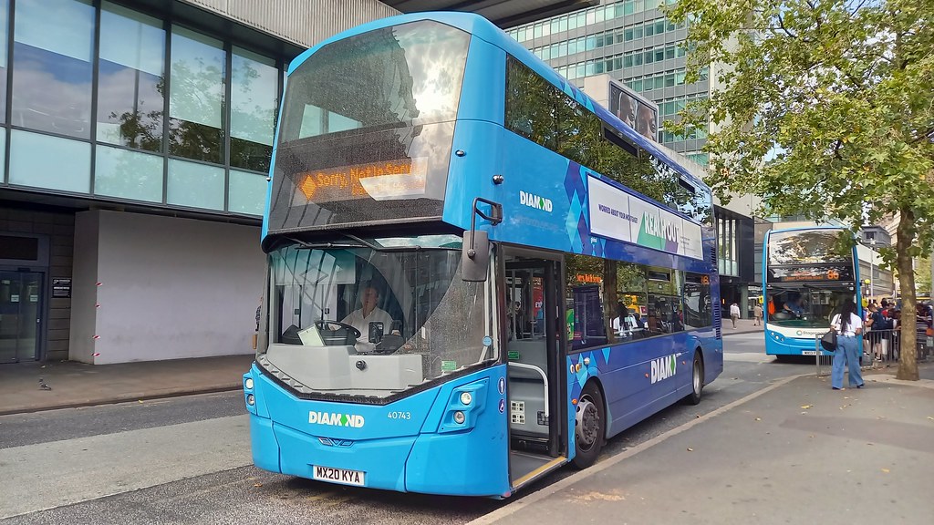 Diamond Buses North West 40743 (MX20 KYA) at Manchester Piccadilly