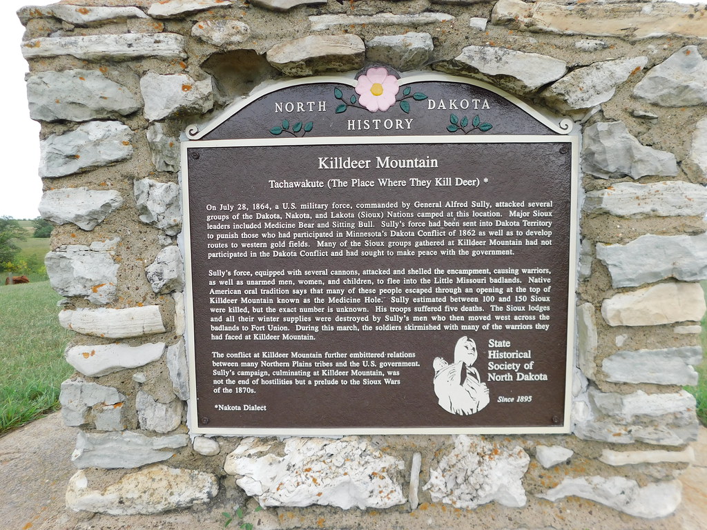 Killdeer Mountain Historic Marker About 5 miles NW of Kill… Flickr