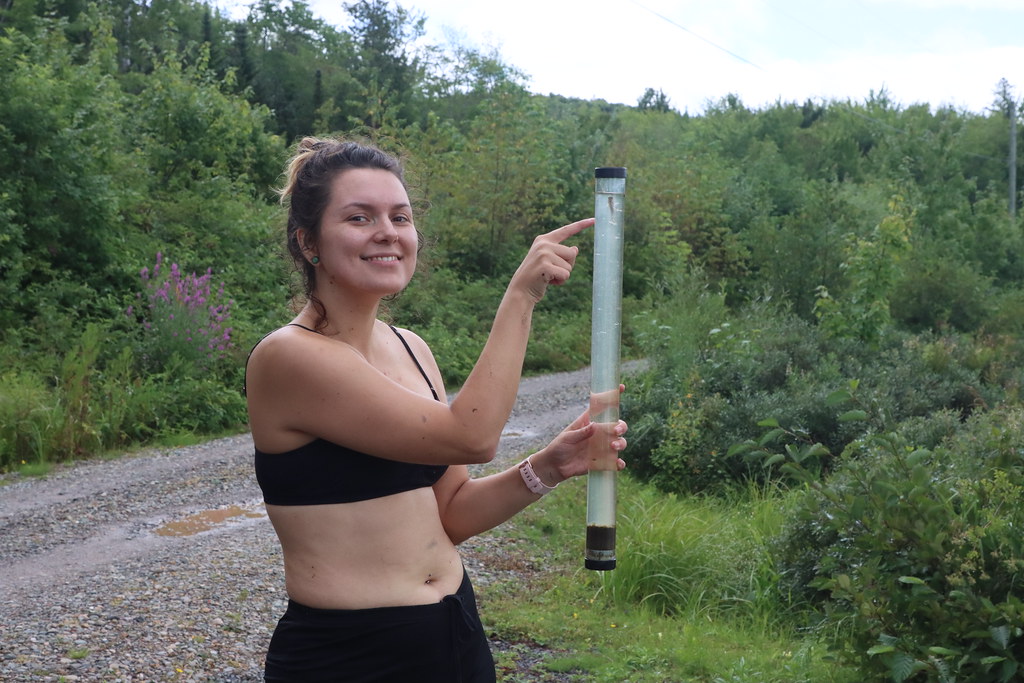 2023.08.20 Herberts Cove, Harvey Lake, NB, Sediment Trap Subsampling