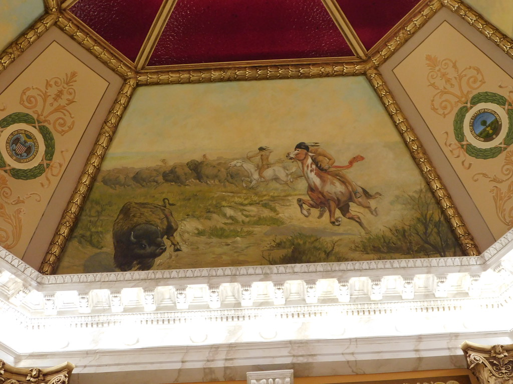 Dickey County Courthouse Dome Mural Ellendale, North Dakot… Flickr