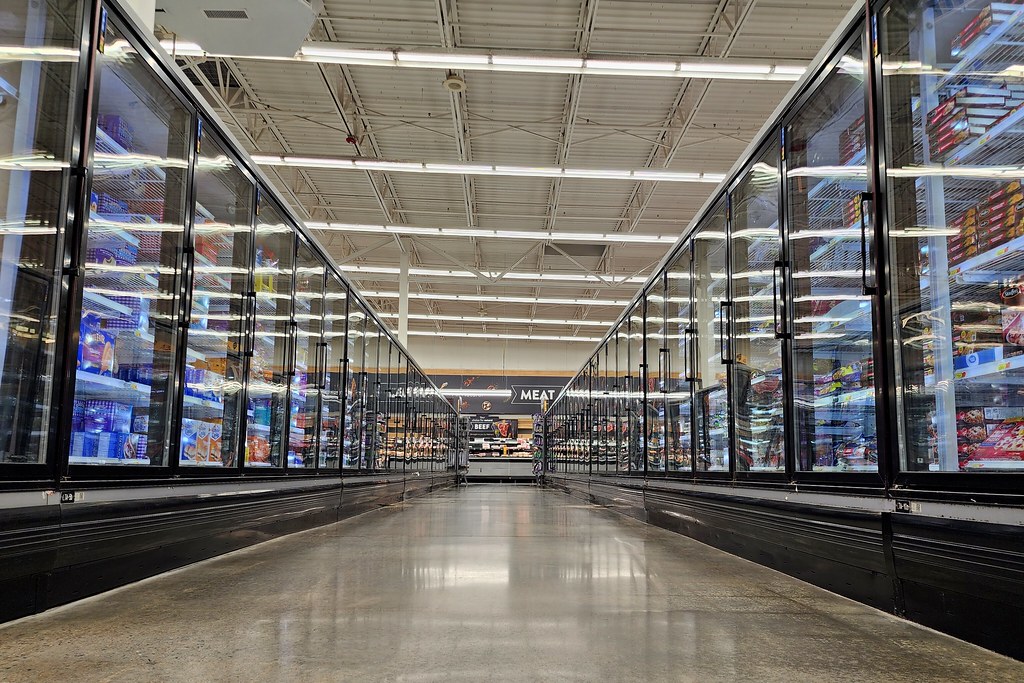 Frozen food aisle at the Walmart in Waynesboro, Virginia Flickr