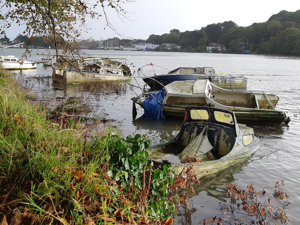 Truro River Wrecks. Malpas Road. rustdreamer Flickr