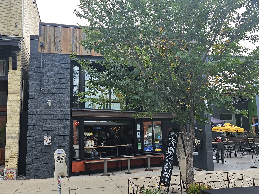 Fuel Cafe, on 5th Street in Walker's Point Motorcycle them… Flickr