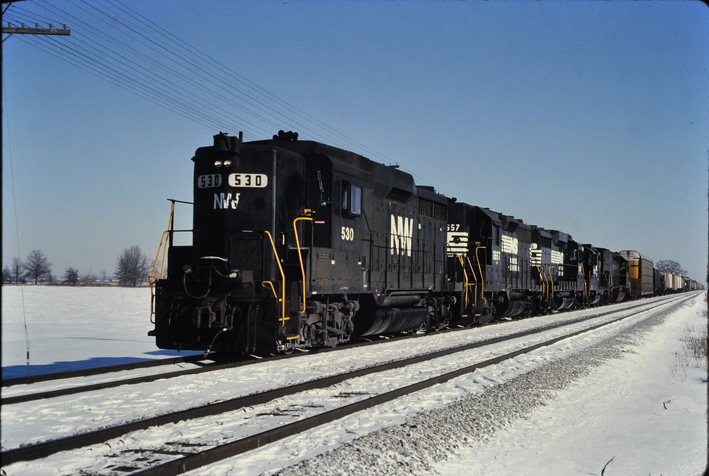 Norfork Western GP30 at Colby Ohio Dec 1989 Its Dec 1989 … Flickr