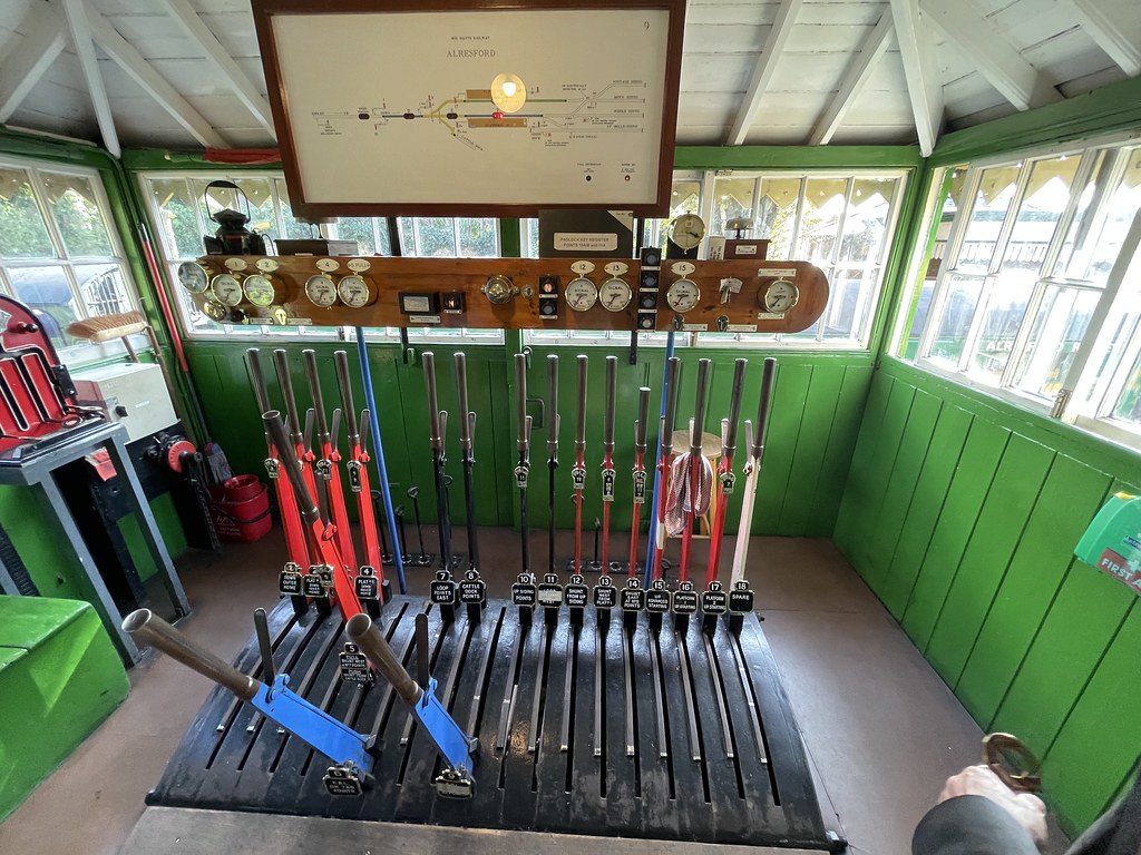 The signal room All the tracks are still operated by hand,… Flickr