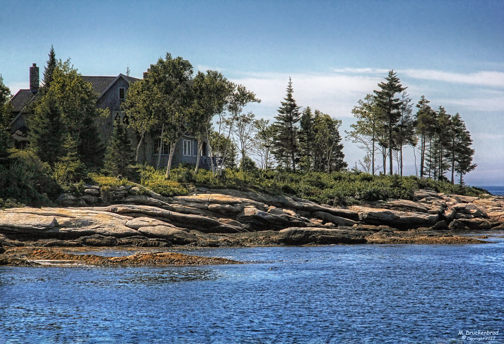 A House on the Rocky Shoreline of Squirrel Island Maine Flickr