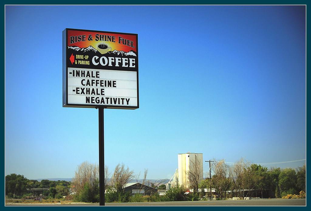 Rise and Shine Fuel Coffee stop in Delta, Colorado. Love … Eddie